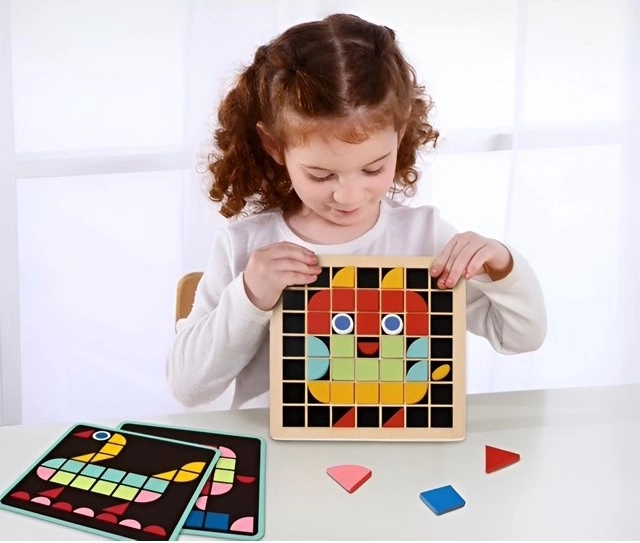 Mosaico di legno Tooky Toy Montessori