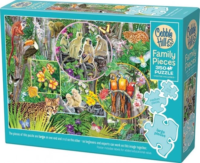 Puzzle famigliare magia della giungla 350 pezzi