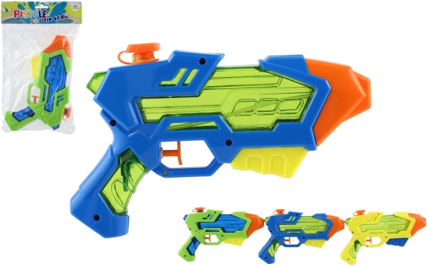Pistola ad acqua in plastica 22 cm – 3 colori