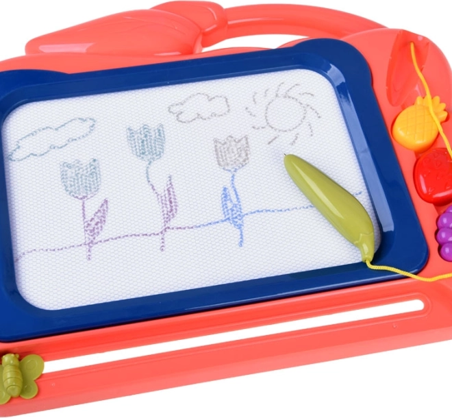 Disegno creativo su sfondo colorato