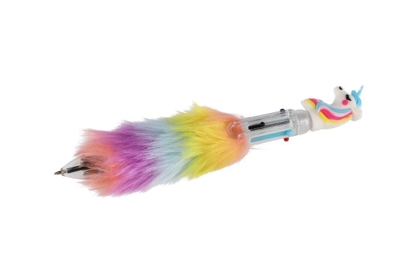 Penna unicorno in peluche 6 colori