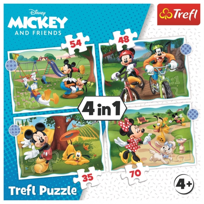 Puzzle 4 in 1 La Bella Giornata di Topolino