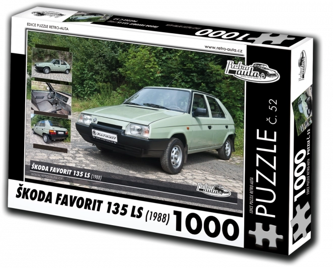 Puzzle Retro-auto Škoda Favorit 135 LS (1988) 1000 pezzi