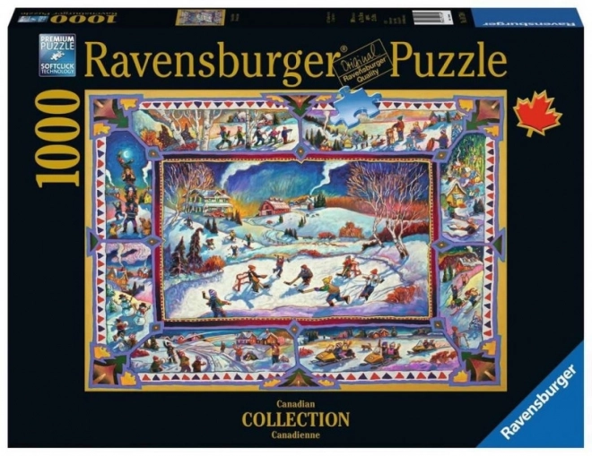 Puzzle Ravensburger Inverno Canadese 1000 Pezzi