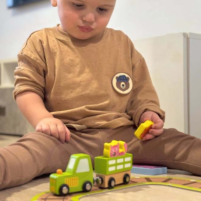 Fattoria di legno in valigetta Tooky Toy