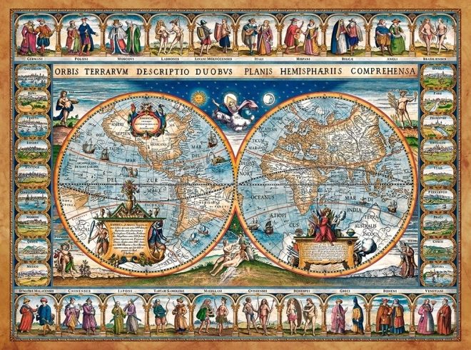 Puzzle mappa del mondo 1639 - 2000 pezzi