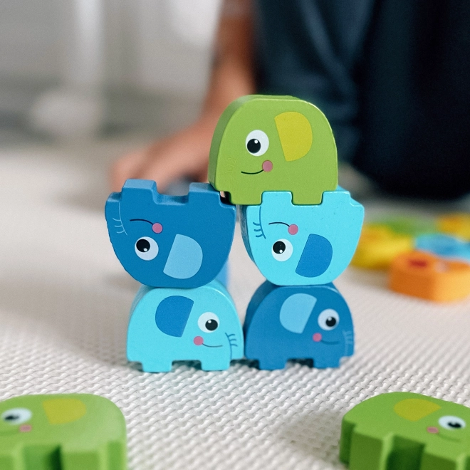 Woopie Elefante verde sull'elefante gioco