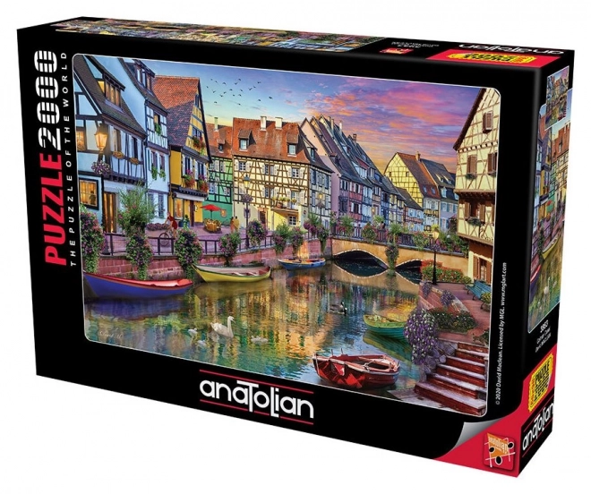 Puzzle Canal di Colmar, Francia 2000 pezzi