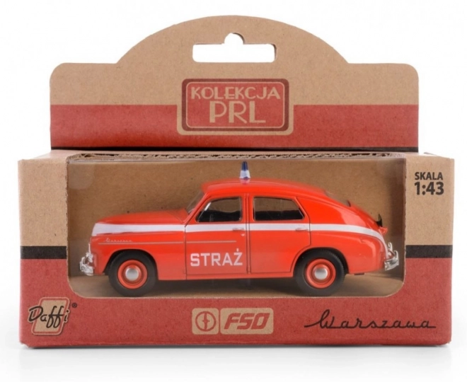 Modello automezzo d'epoca PRL Warszawa M-20 Vigili del Fuoco