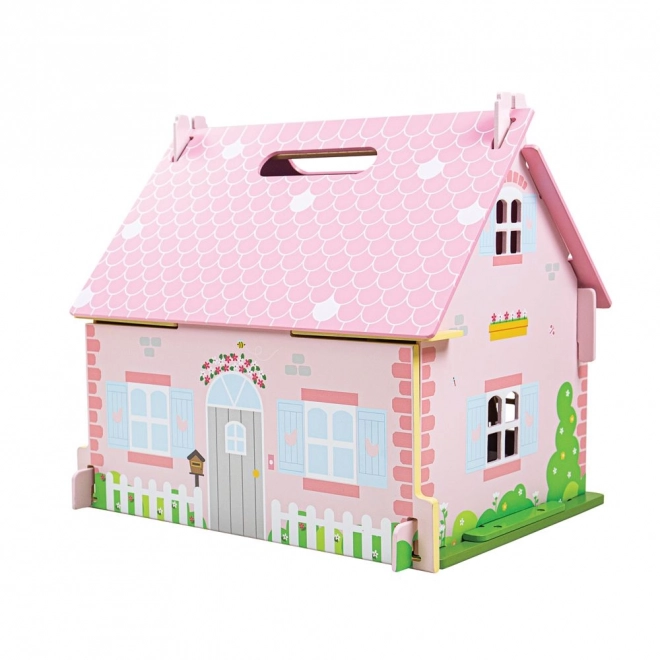 Casa delle bambole in legno portatile Bigjigs Toys