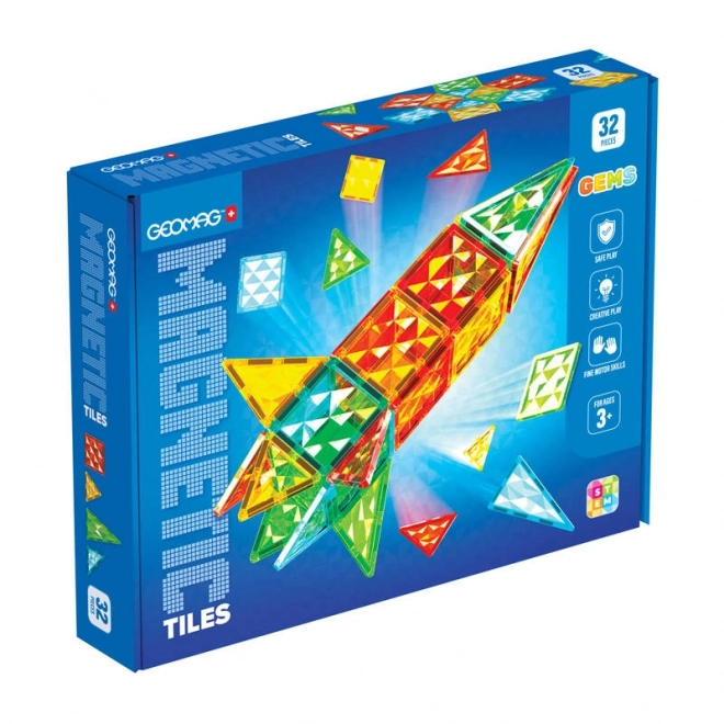 Geomag Gems razzo magnetico 32 pezzi