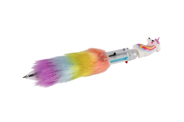 Penna unicorno in peluche 6 colori