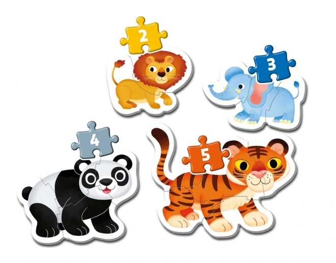 Clementoni primi puzzle safari 4 in 1