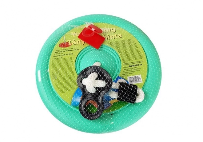 Altalena da giardino per bambini con piatto tondo 423 verde