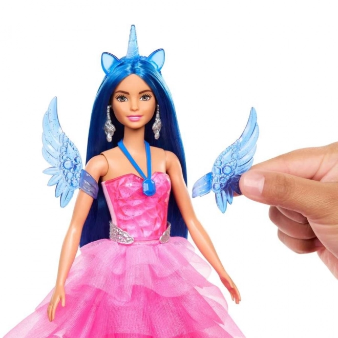 Bambola Barbie Principessa Smeraldo con Unicorno Alato