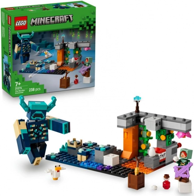 lego minecraft incontro con il guardiano