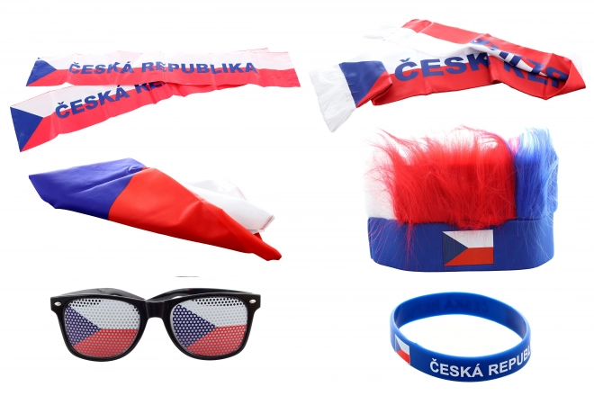 Set tifoso Repubblica Ceca con fascia