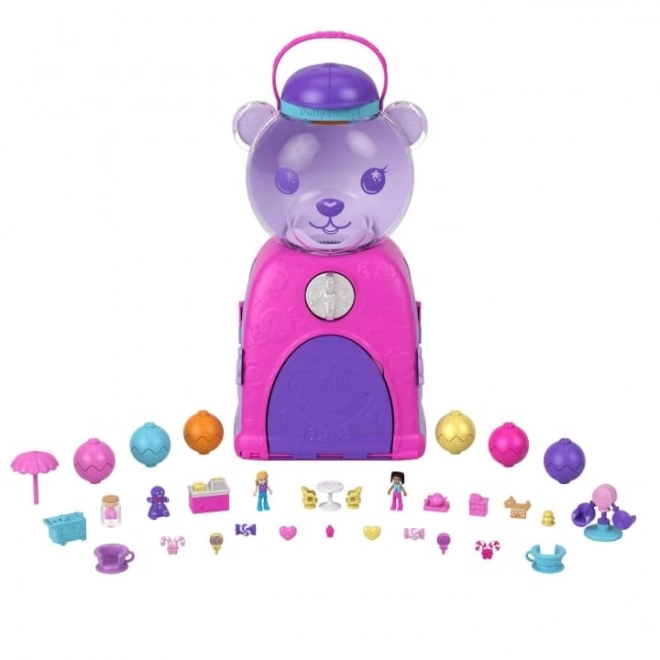 Set Figure Polly Pocket Orsetto Macchinetta Super Sorprese