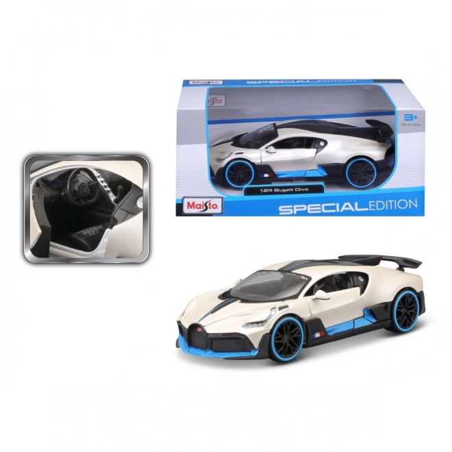 Modello Bugatti Divo 1:24 Bianco