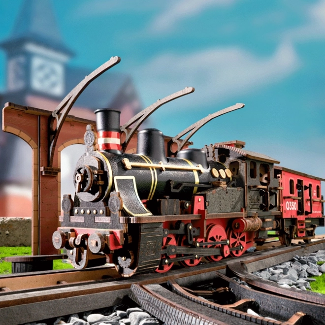 Scomposizione puzzle legno 3D locomotiva a vapore Vintage di RoboTime