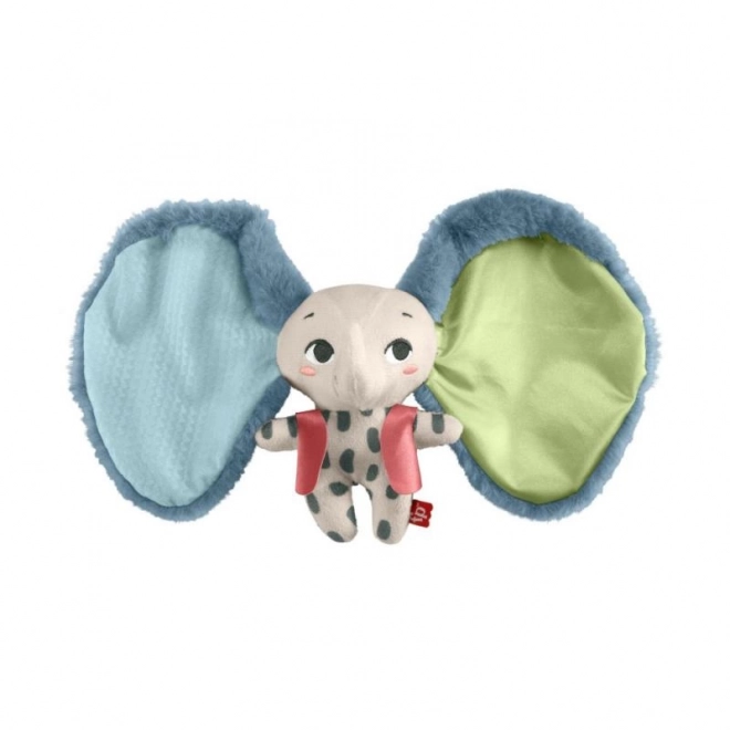 Fisher Price elefantino di peluche con foglie