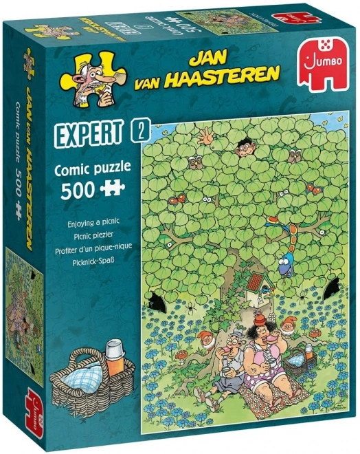 Puzzle Picnic Diletta di Jan van Haasteren - 500 Pezzi