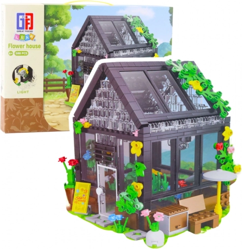 Set di costruzione mini serra – casetta da giardino 588 pezzi