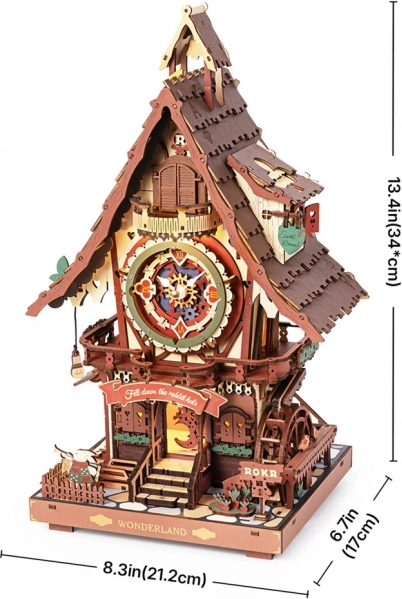 Puzzle Meccanico 3D Orologio a Cucù