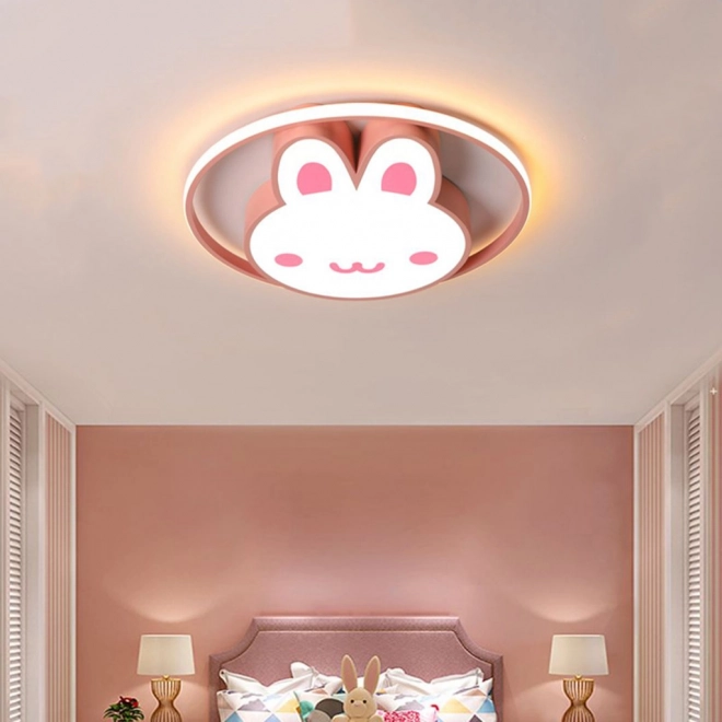 Lampada LED da soffitto per cameretta con telecomando Coniglietto