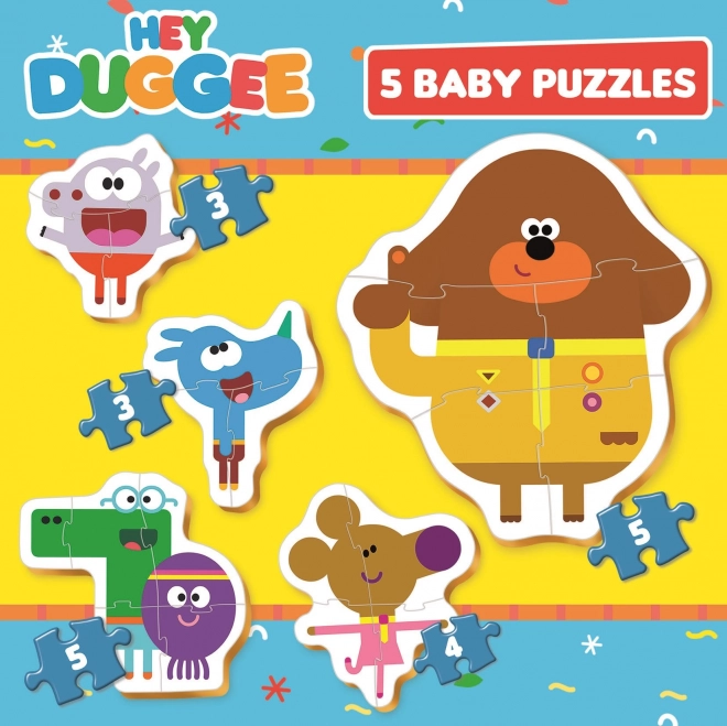 Puzzle Baby EDUCA Hey Duggee 5 Puzzle in 1