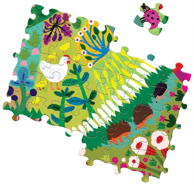 Puzzle quadrato giardino incantevole 1000 pezzi