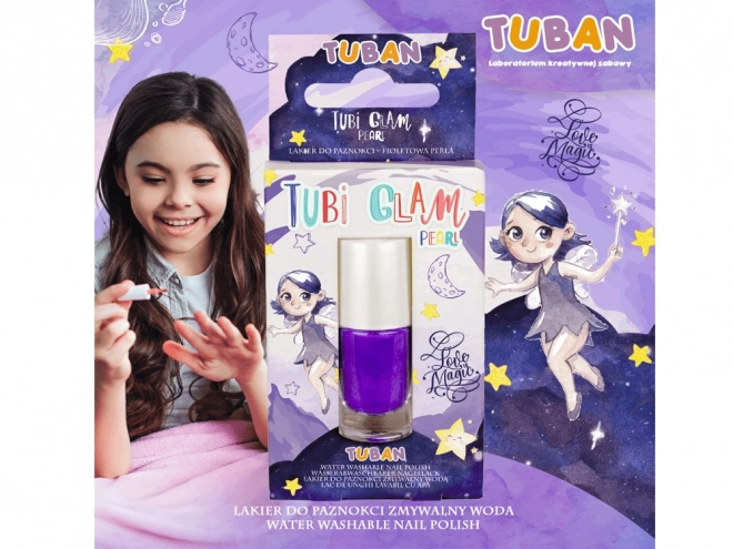 Smalto Bambini Tubi Glam Viola Perla