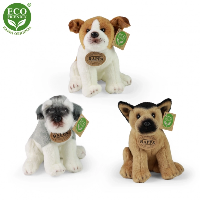 Cane di peluche seduto 20 cm 3 varianti ecologico