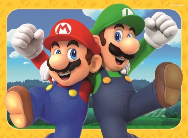 Puzzle RAVENSBURGER Super Mario Avventure 4 in 1