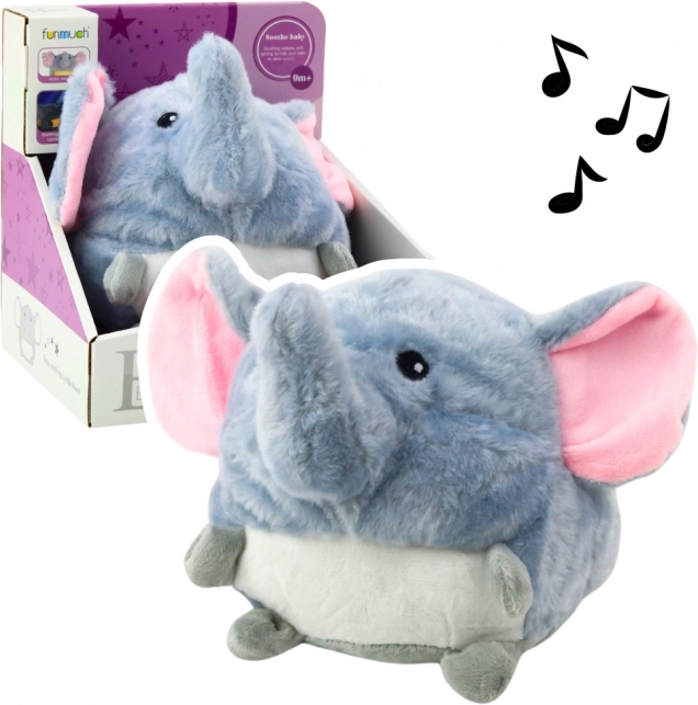 Set di elefantino tranquillo con musica e luce