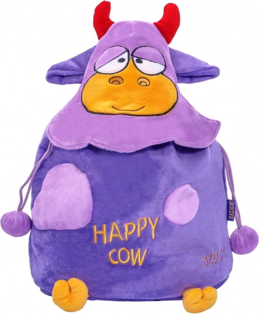Zaino in peluche a forma di mucca