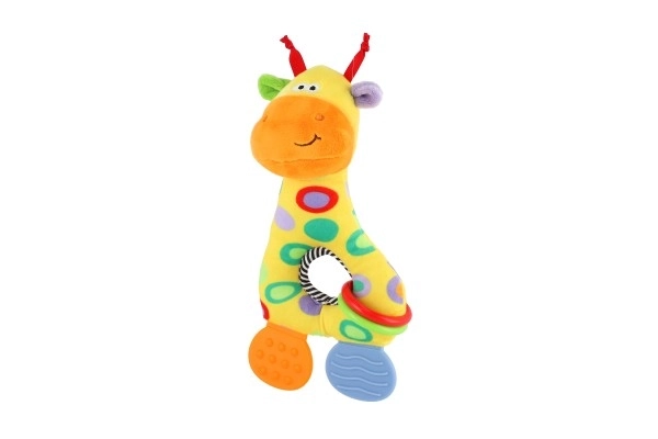 Giraffa peluche con massaggiagengive per neonati