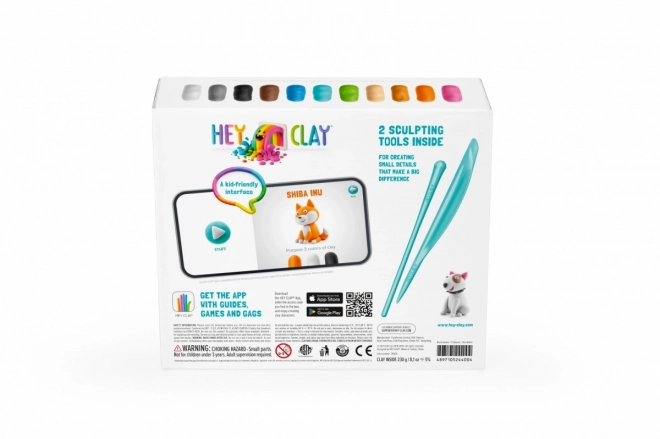 Hey Clay: Storia dei cani - set di argilla modellante