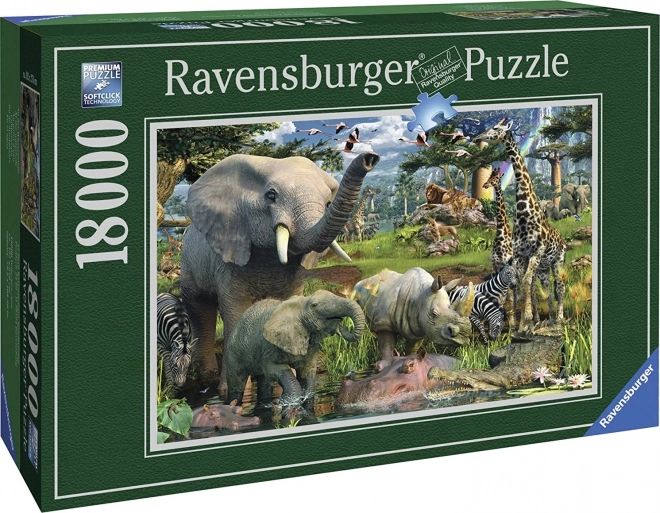 Puzzle Animali Alla Fonte 18000 Pezzi