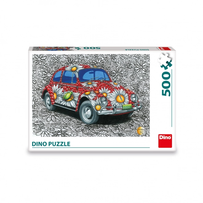 Puzzle Volkswagen Beetle Dipinto 500 Pezzi