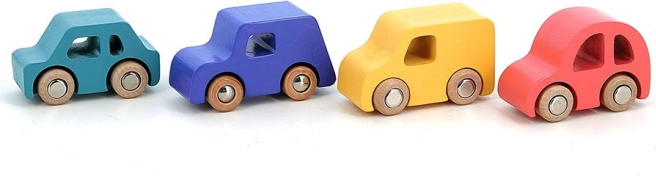Set di 4 Macchine in Legno City di Vilacity