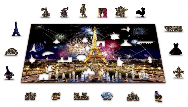 Puzzle in legno Parigi notturna