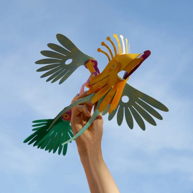 Set di costruzioni magnetiche Clixo uccelli tropicali della foresta pluviale