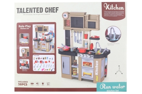 Cucinina 84 cm con accessori a batterie e acqua