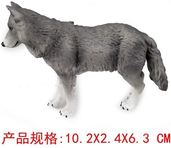 Figura del lupo grigio 10 cm