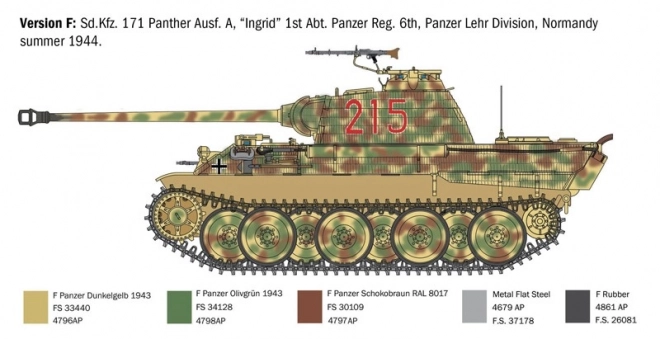 Modello in plastica Panther Ausf. A 1/35