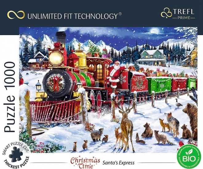 Puzzle di Natale: Il Treno di Babbo Natale 1000 Pezzi