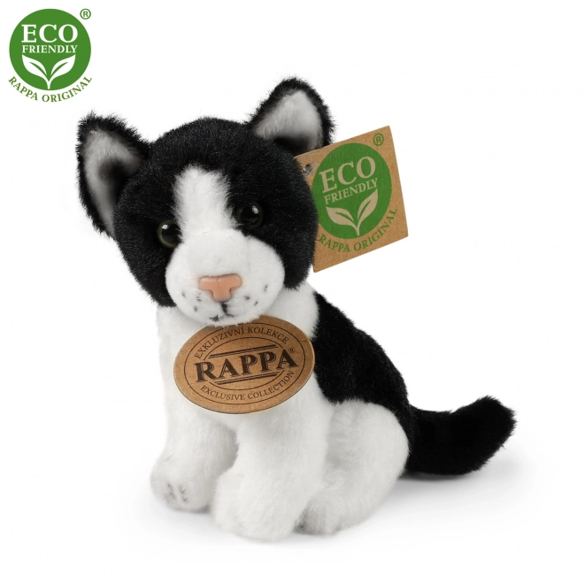 Gatto di peluche seduto eco-friendly 14 cm