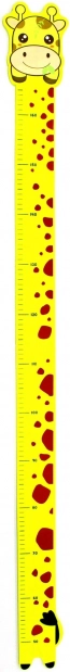 Metro a parete con motivo giraffa 165 cm