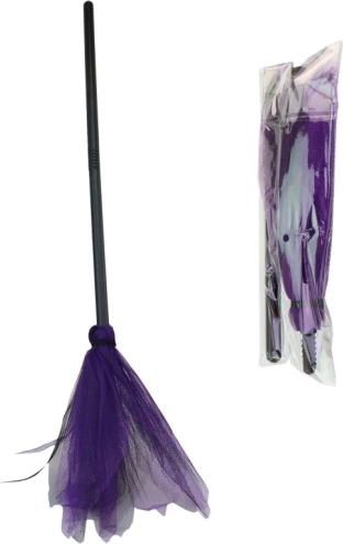 Scopetta per bambini 90 cm in sacchetto con cartoncino
